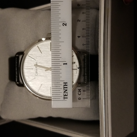 Calvin Klein men watch. Black adjustable band. New with original box. - Picture 2 of 5